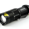 Mini Led Flashlight Torch 7w 2000lm cree q5 adjustable focus zoom light lamp 