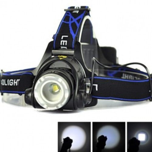 Ultra Bright Zoomable XM-L T6 LED Portable Headlight 3Modes 2000 Lumen